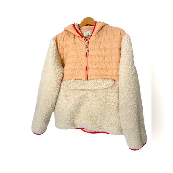 Ivory Ella Women’s Puffer Sherpa Pullover Jacket size M - Picture 1 of 8